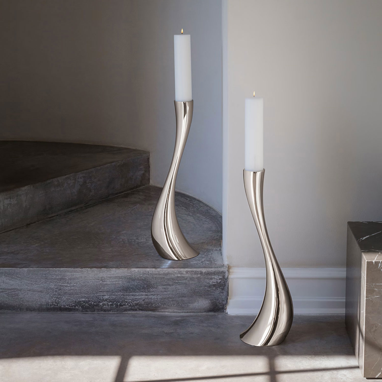 Georg Jensen - Cobra Bodenkerzenleuchter small