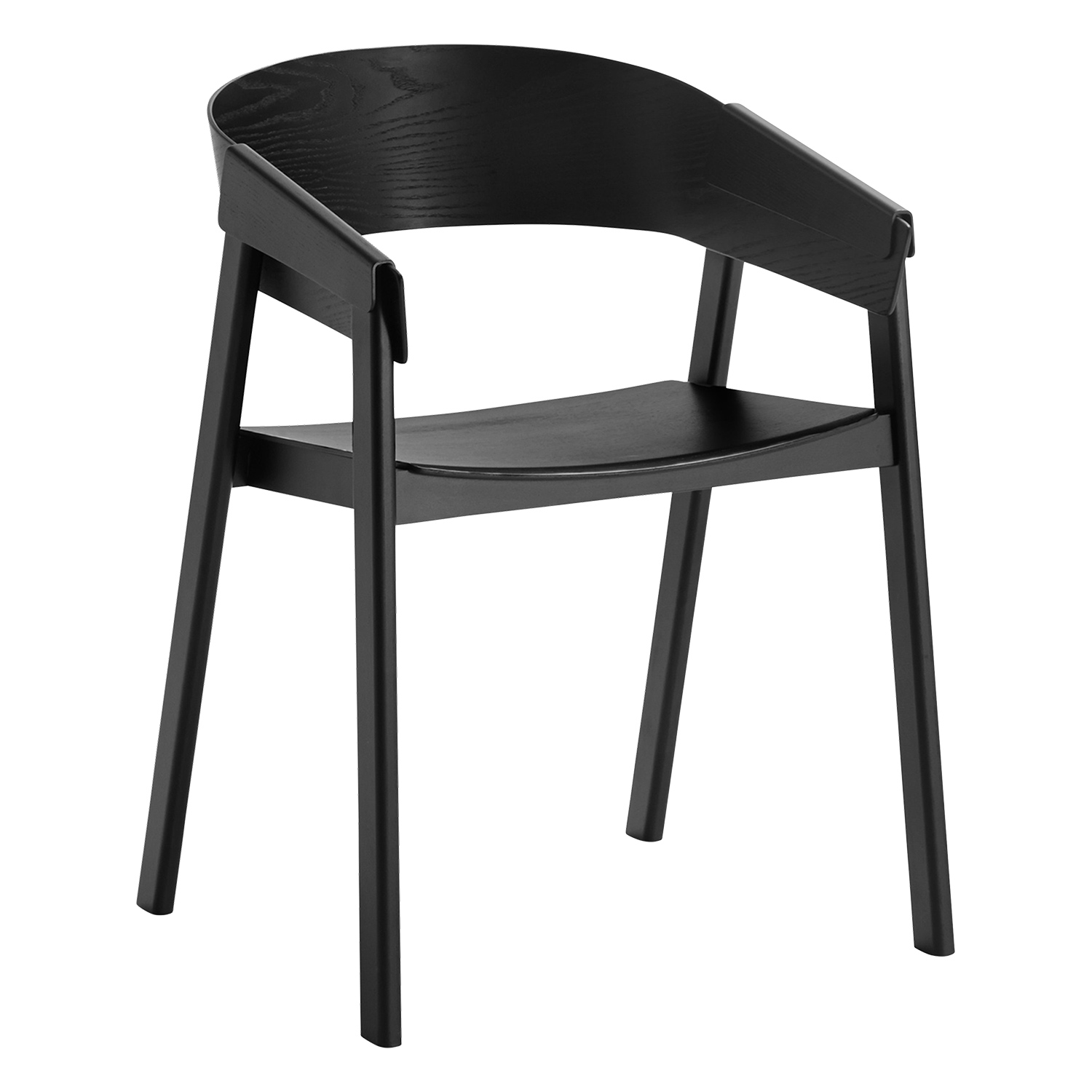 muuto cover armchair schwarz 66846