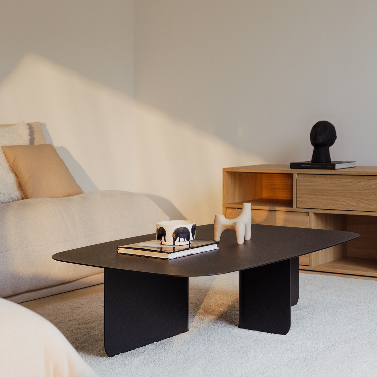 metallbude livia couchtisch schwarz wohnzimmer 96944