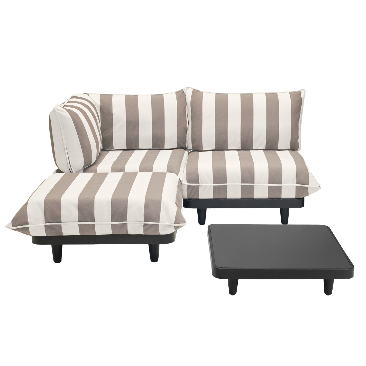 Fatboy - Paletti Stripe Cacao Sitzecke links