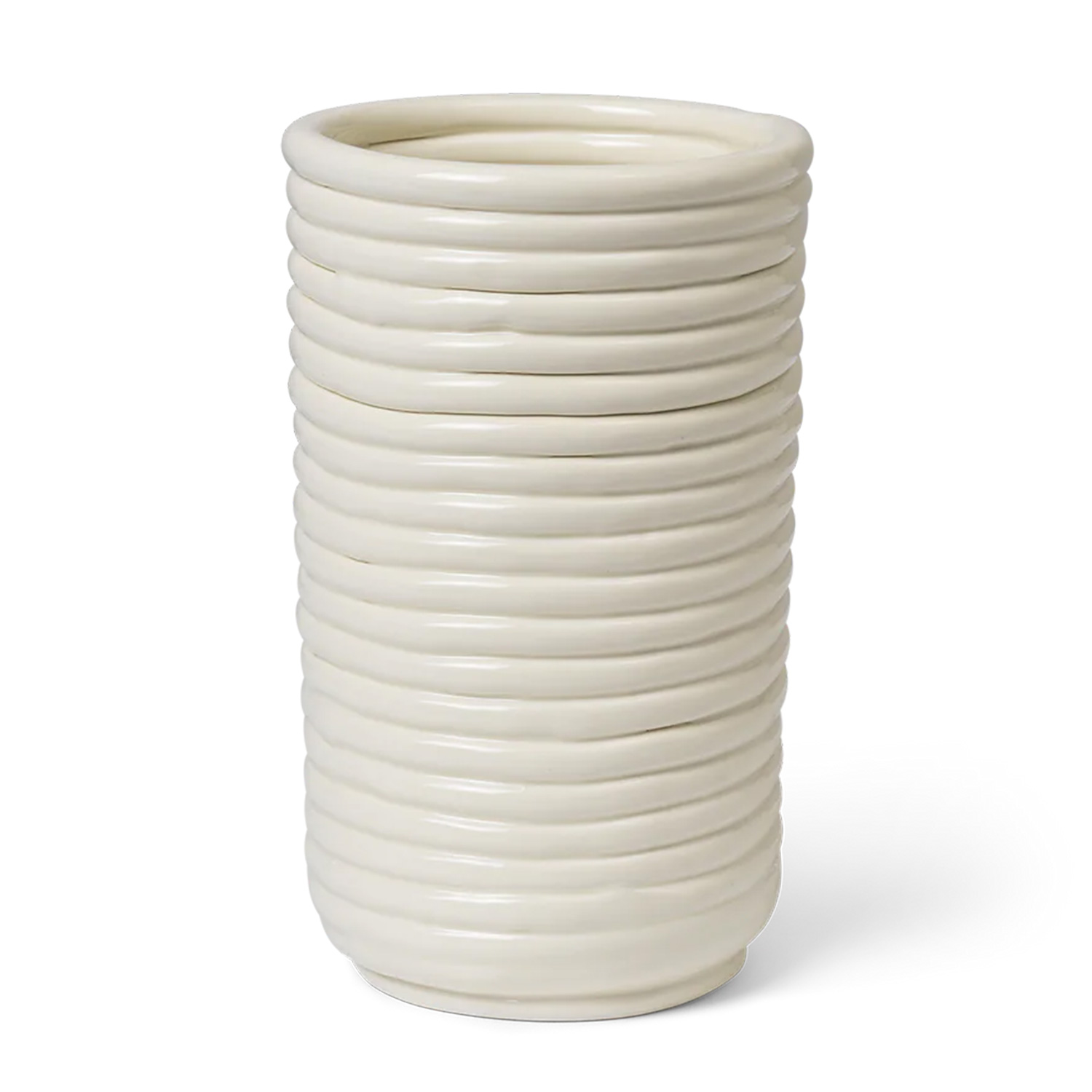 ferm LIVING Corduory Vase weiss 1104269924 104382