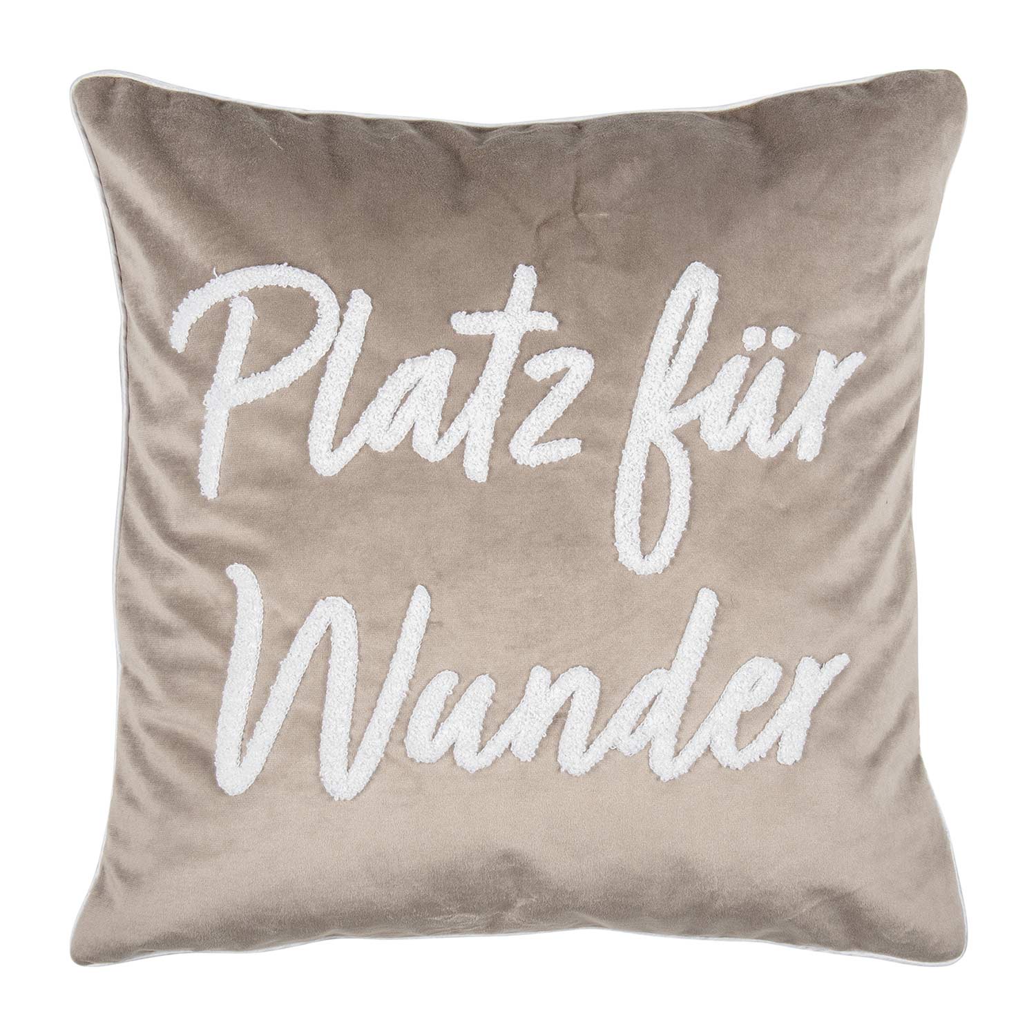 pad letters kissenhuelle taupe 45 45 100126