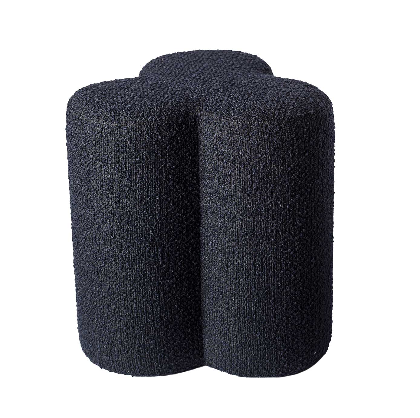 pols potten clover hocker boucle blau 99041