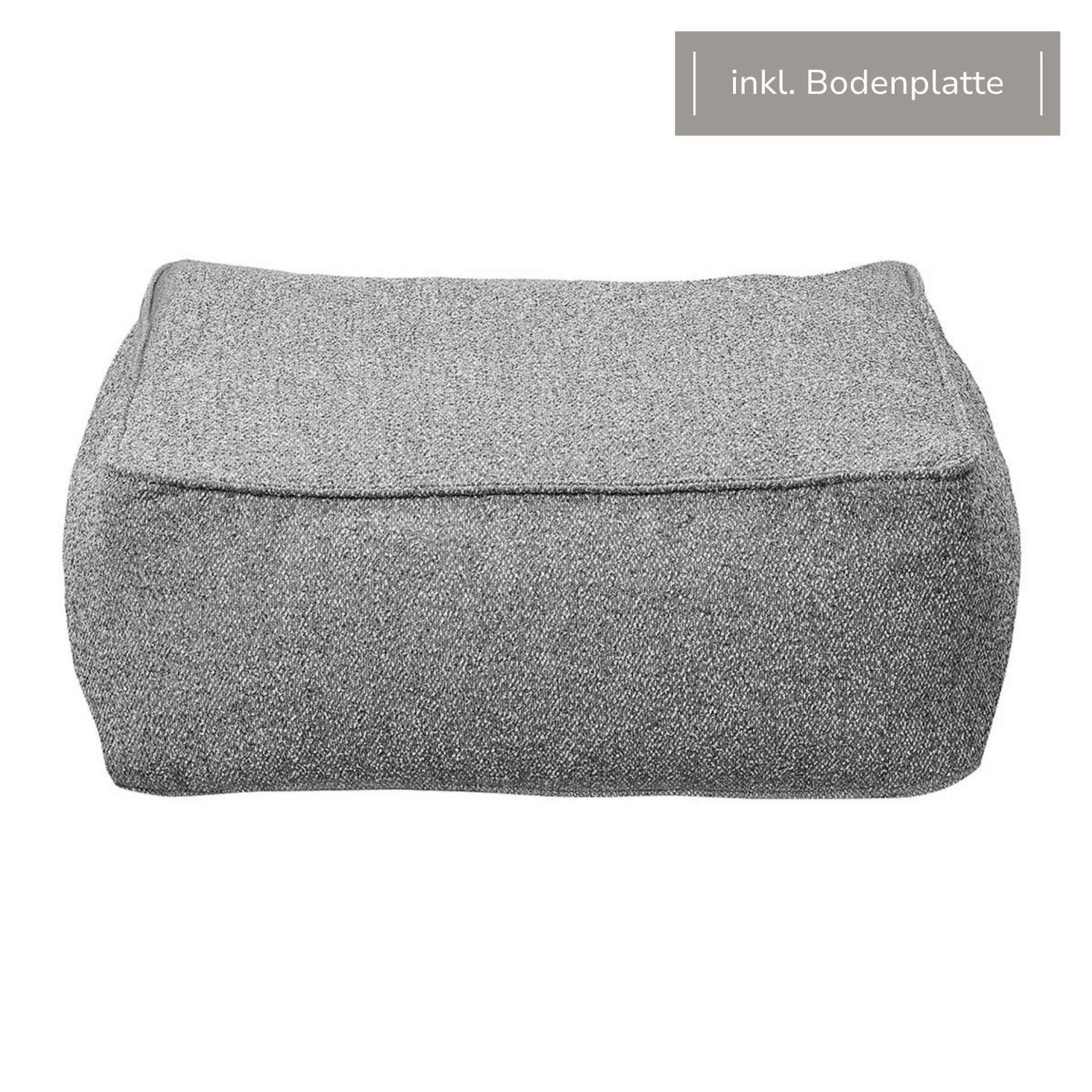 blomus - GROW Stone Bouclé Hocker Modul M5 + Bodenplatte