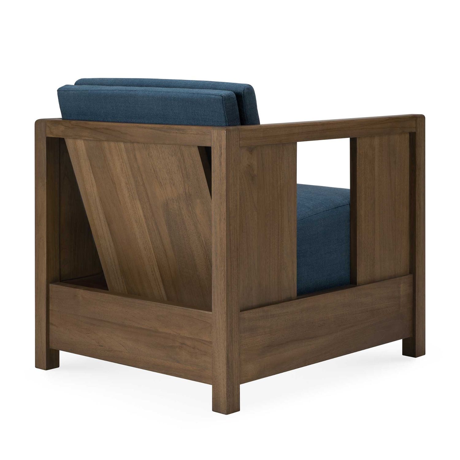 Ethnicraft - Roan Loungesessel teak / Ink Stoff