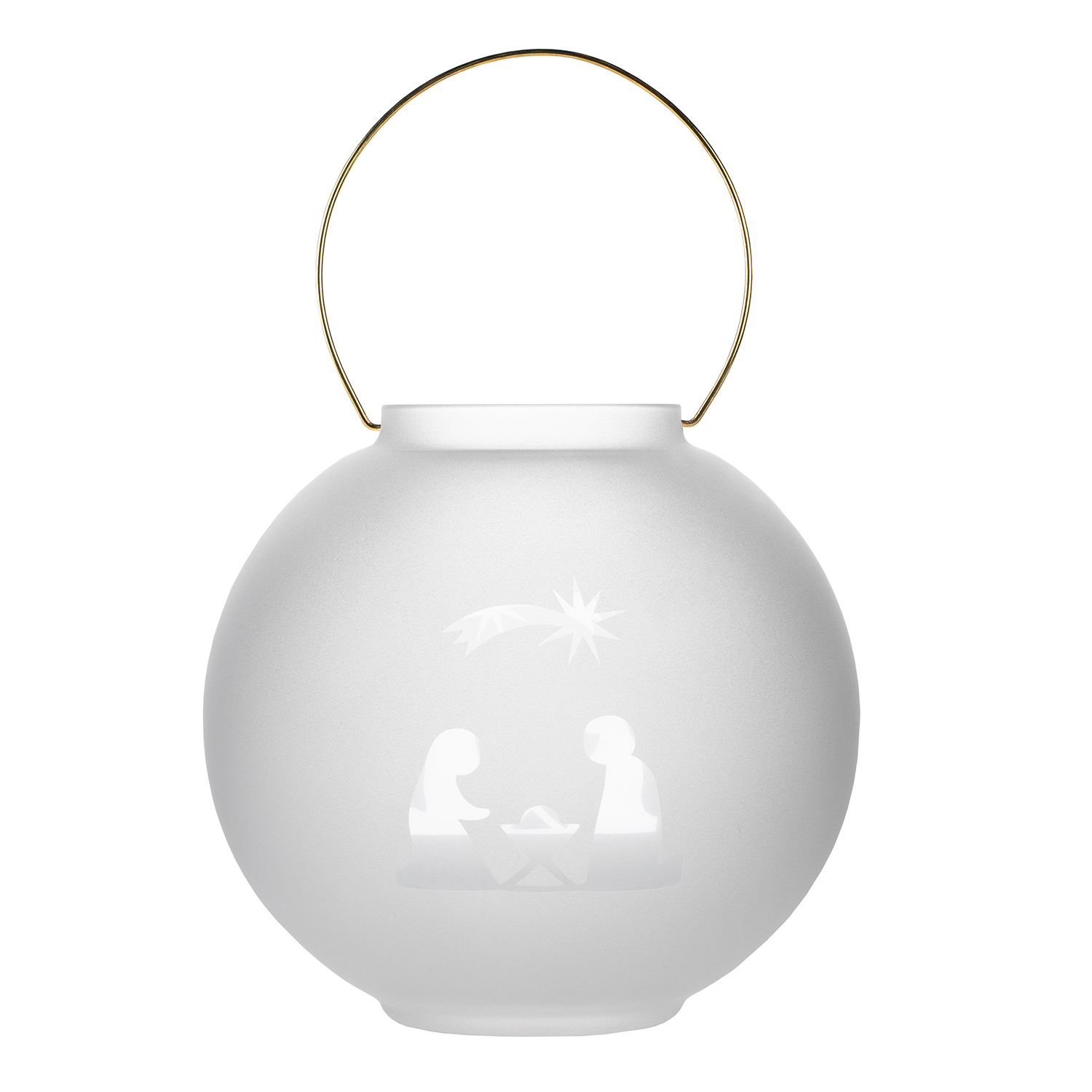 Räder Design - Gefrostetes Glaswindlicht Krippe