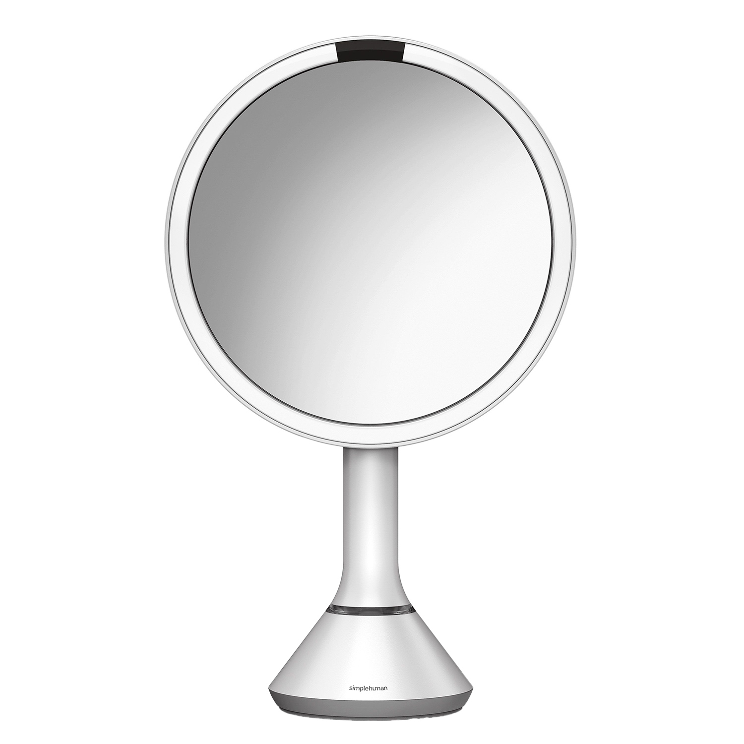 simplehuman sensorspiegel rund weiss 98243