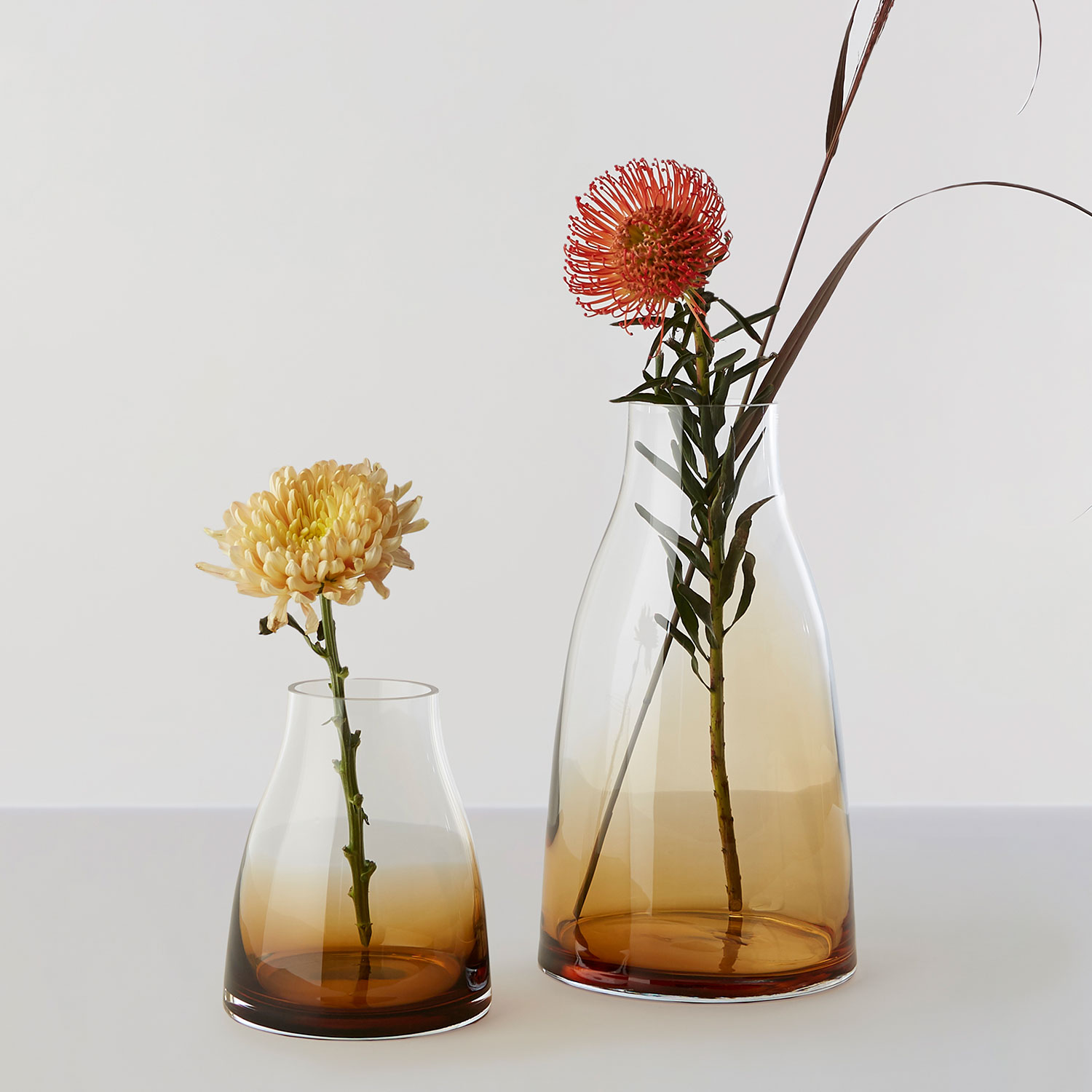 Ro Collection - Flower No. 3 Vase smoked grey