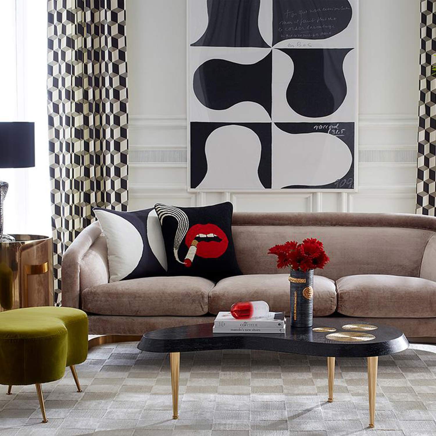 jonathan adler lips kissen sofa 62505