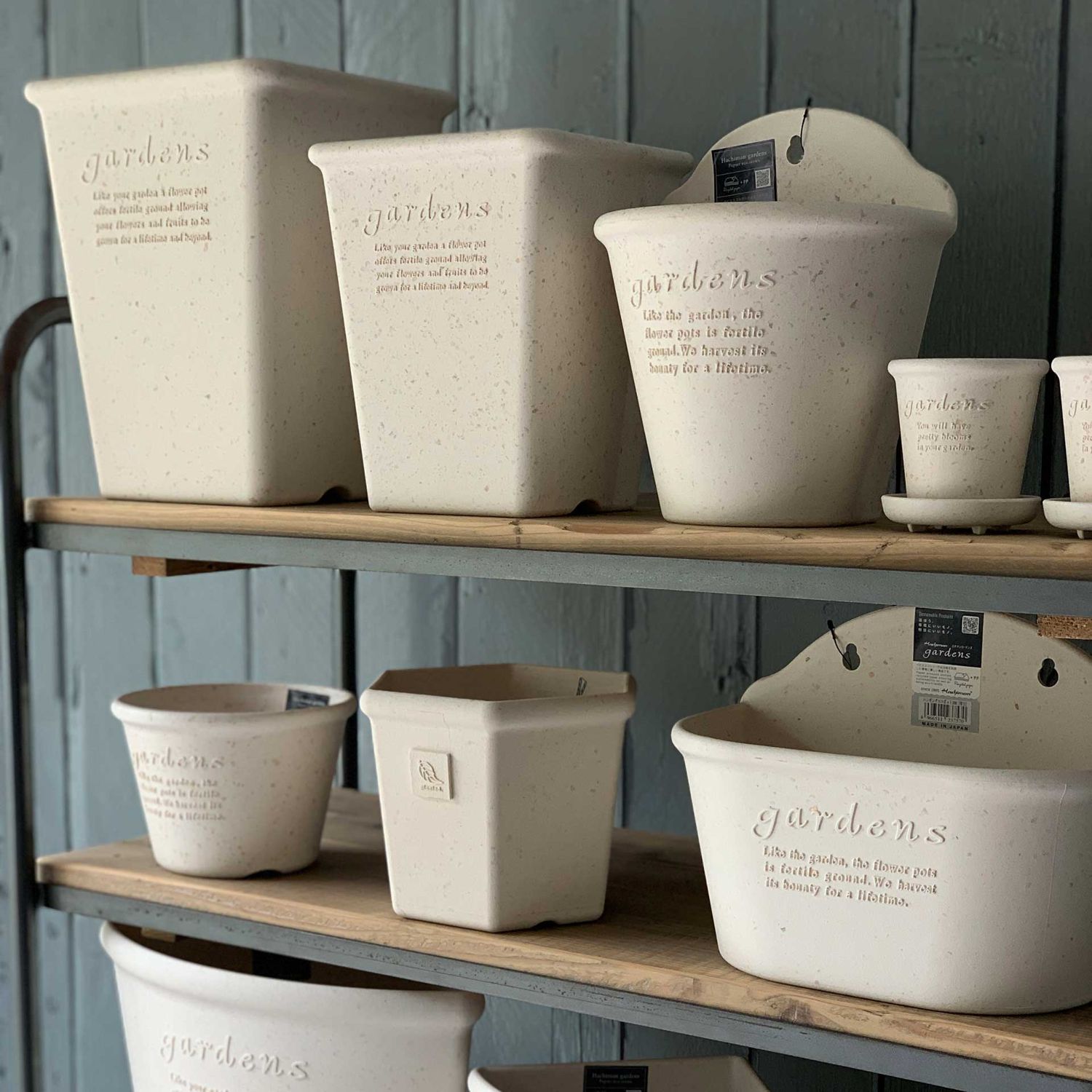 Hachiman - Eco Pot hängend Blumentopf #210 2,5 l grau