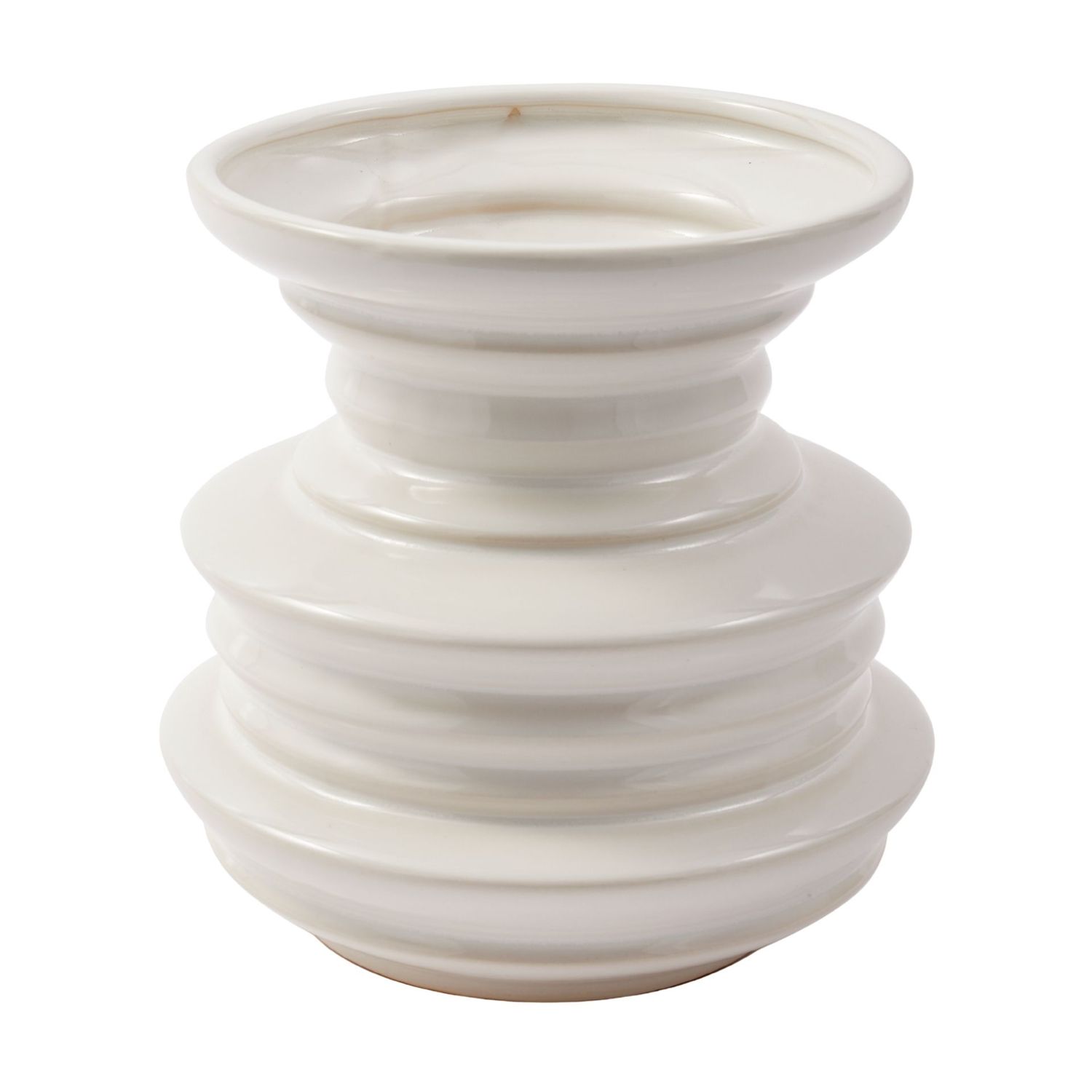 Pols Potten - Stacked Plates Vase weiß