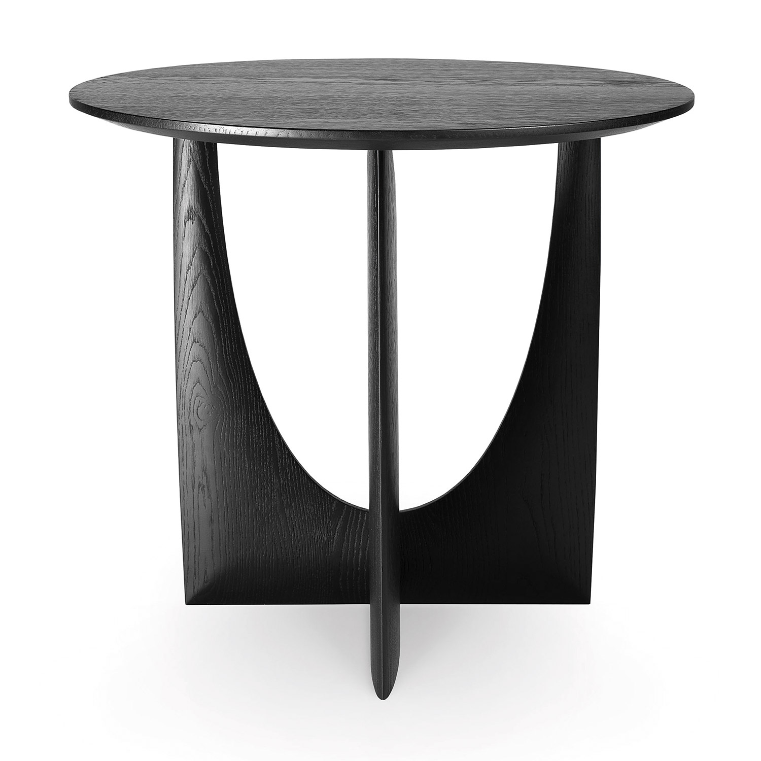 ethnicraft geometric beistelltisch eichenholz schwarz 83849