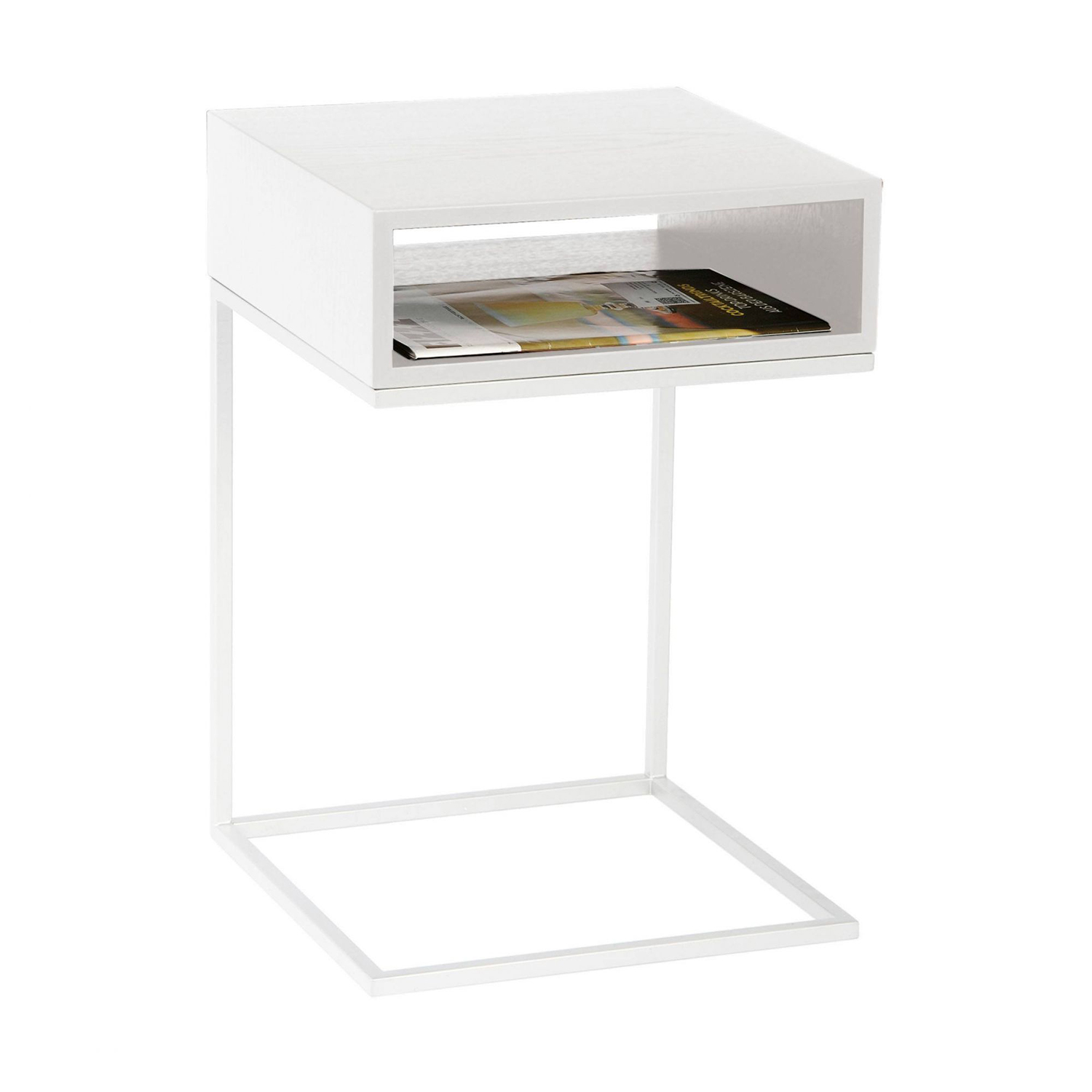 jan kurtz dina beistelltisch 60 40 cm weiss weiss 73046