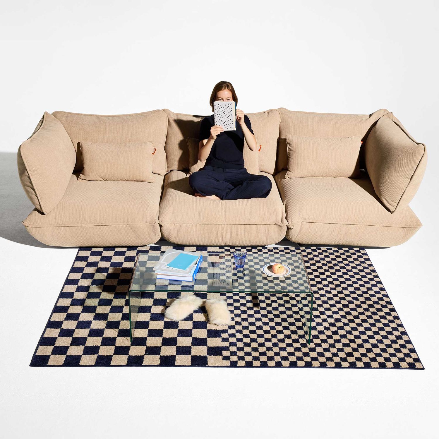 Fatboy - Sumo Hocker Cord recycled beige