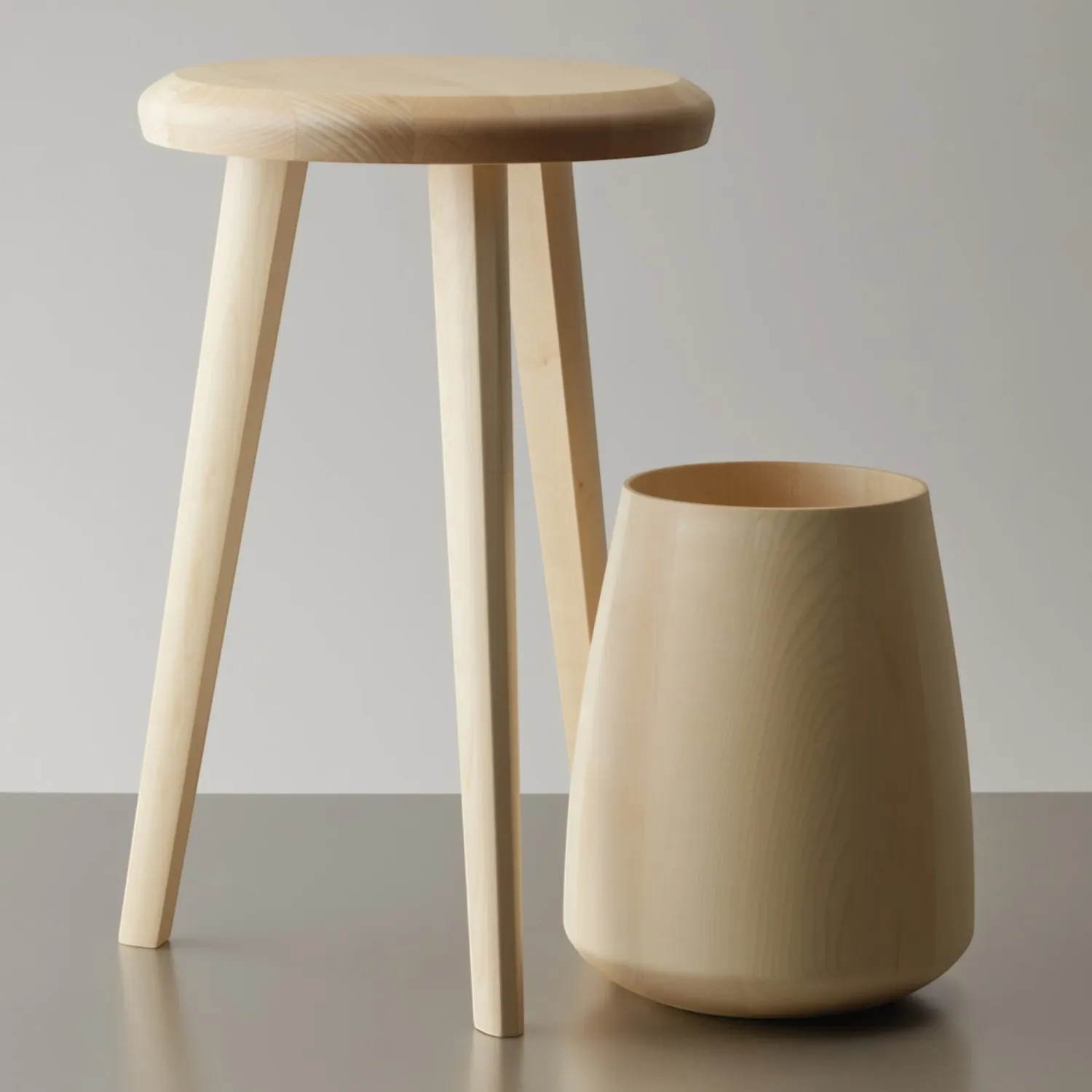 Decor Walther - ONYO STOOL Hocker esche dunkel