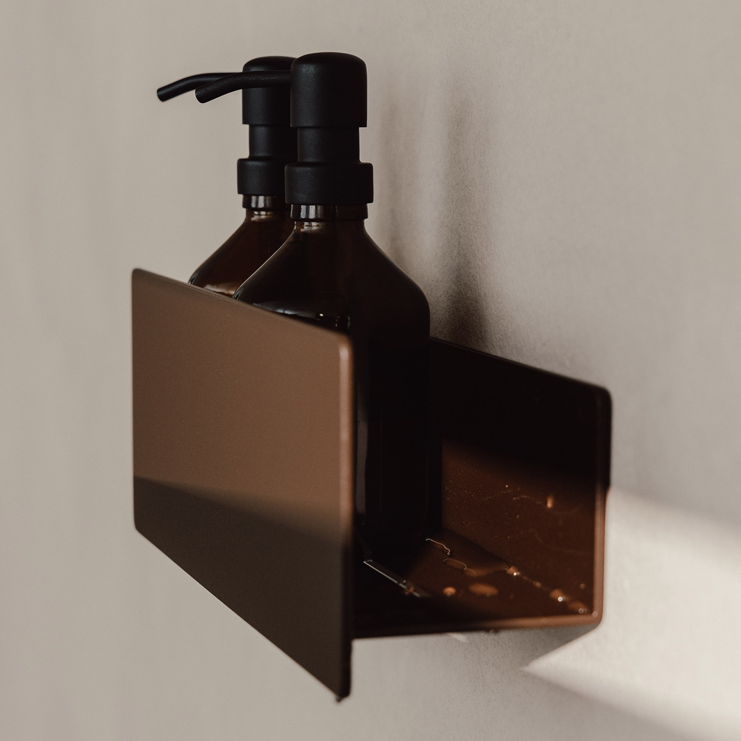 Metallbude - Shea Duschablage weiß klein