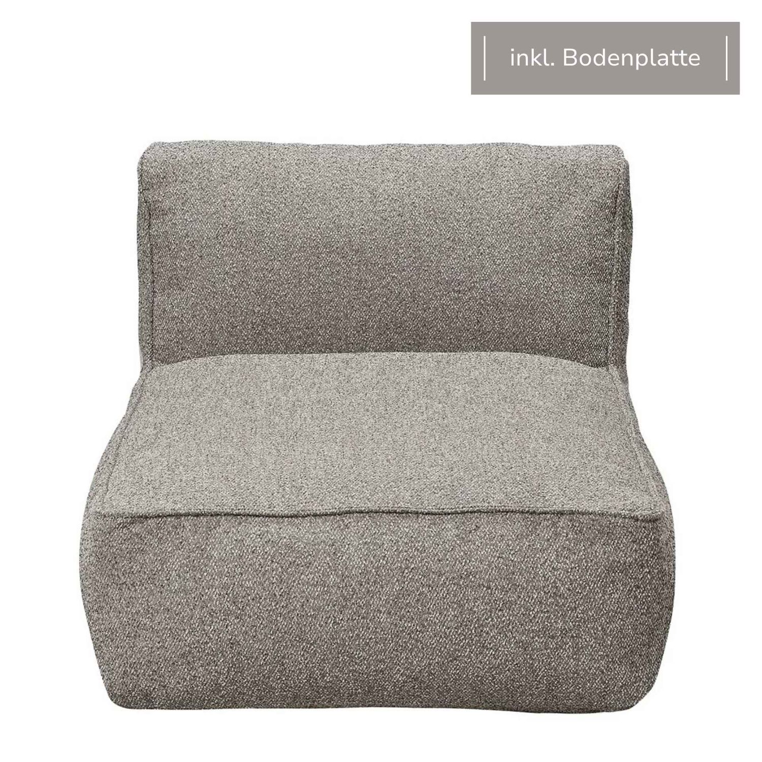 blomus - GROW Earth Bouclé 1-Sitzer Modul M2 + Bodenplatte