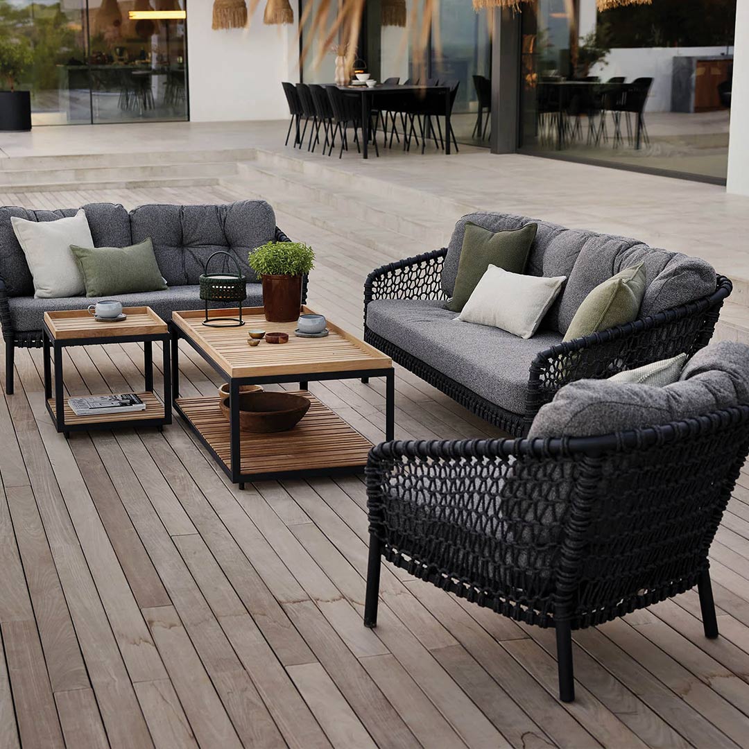 cane line ocean loungesessel large dark grey ambiente 89291
