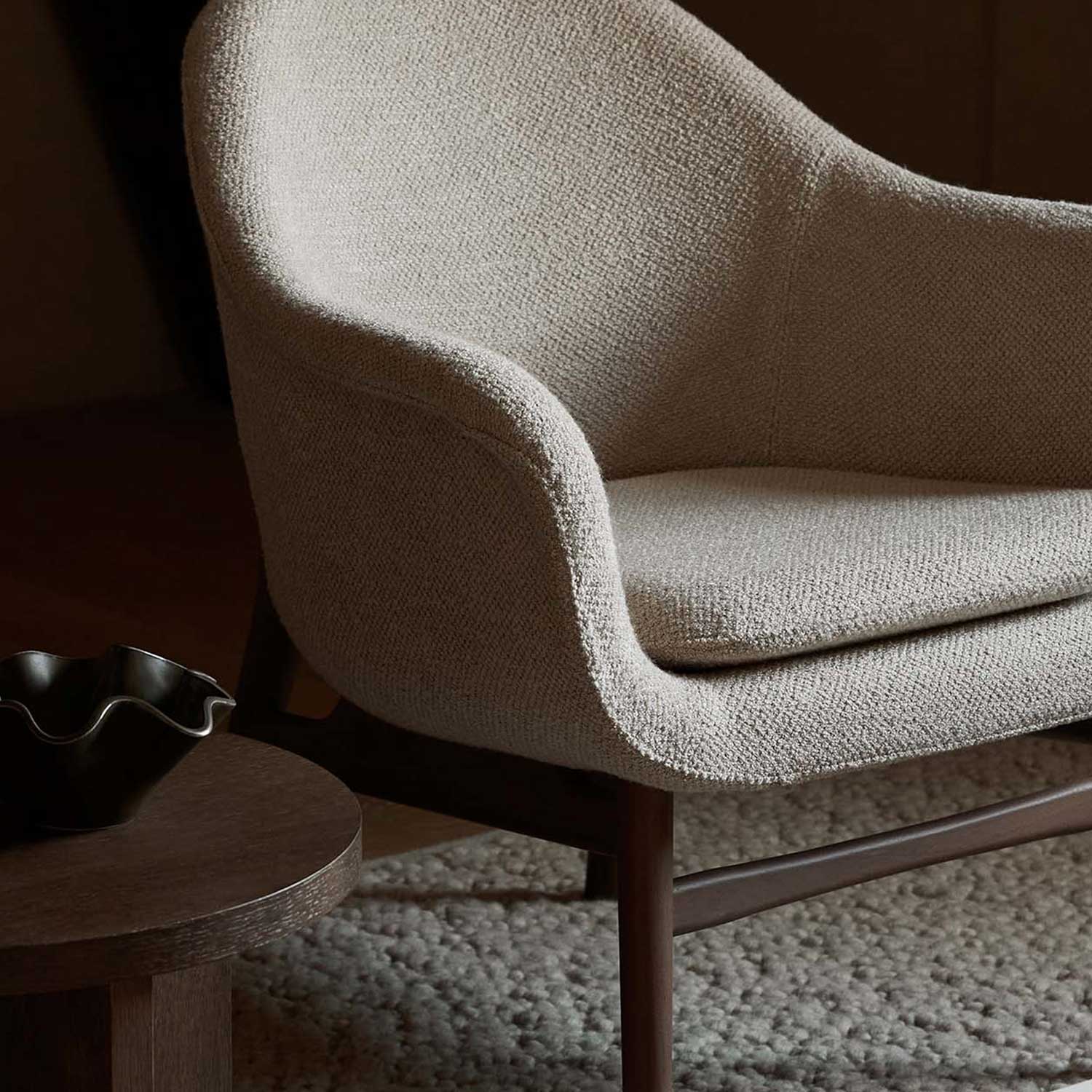 Audo - Harbour Loungesessel Dark Stained Oak/Bouclé 2