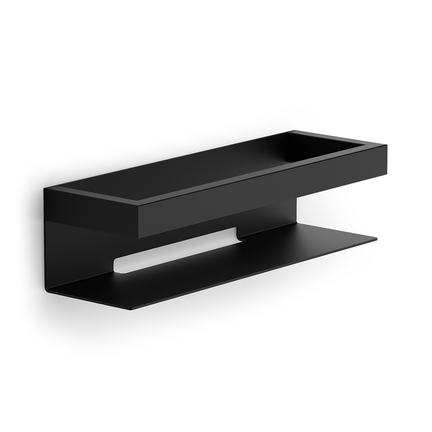 decor walther conctract d30 duschablage schwarz matt 68793