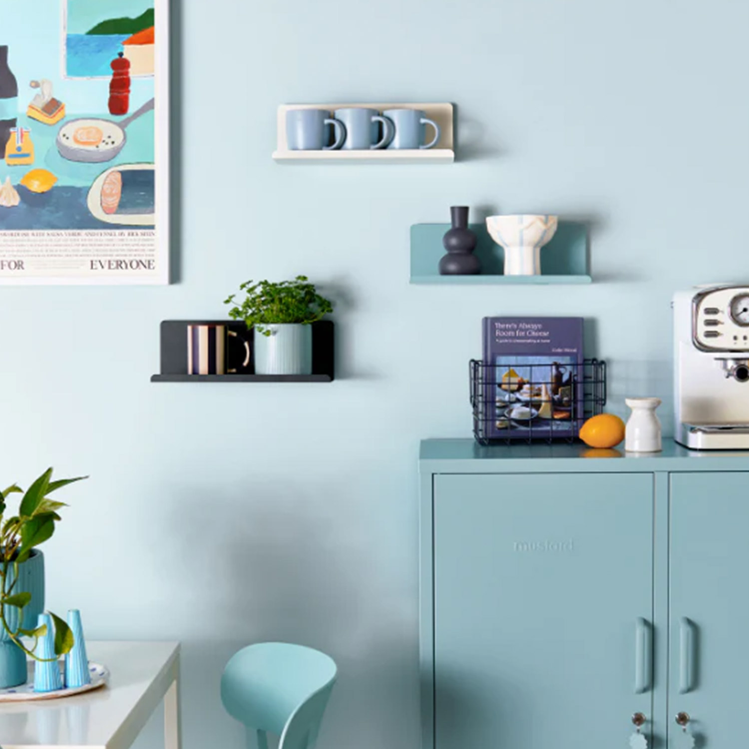 mustard made the ledge shelf small angled slate ambiente 104576