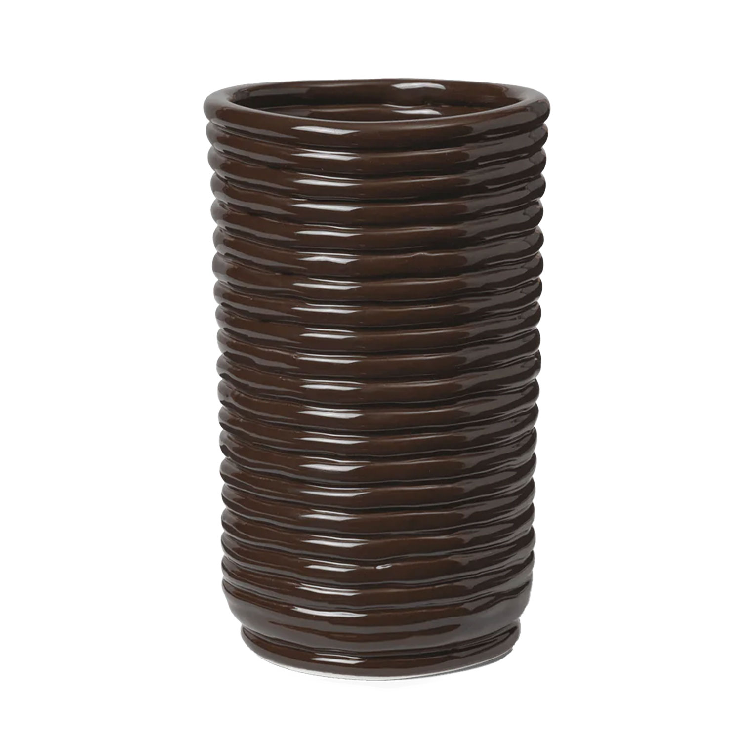 ferm LIVING Corduory Vase braun 1104270074 104378