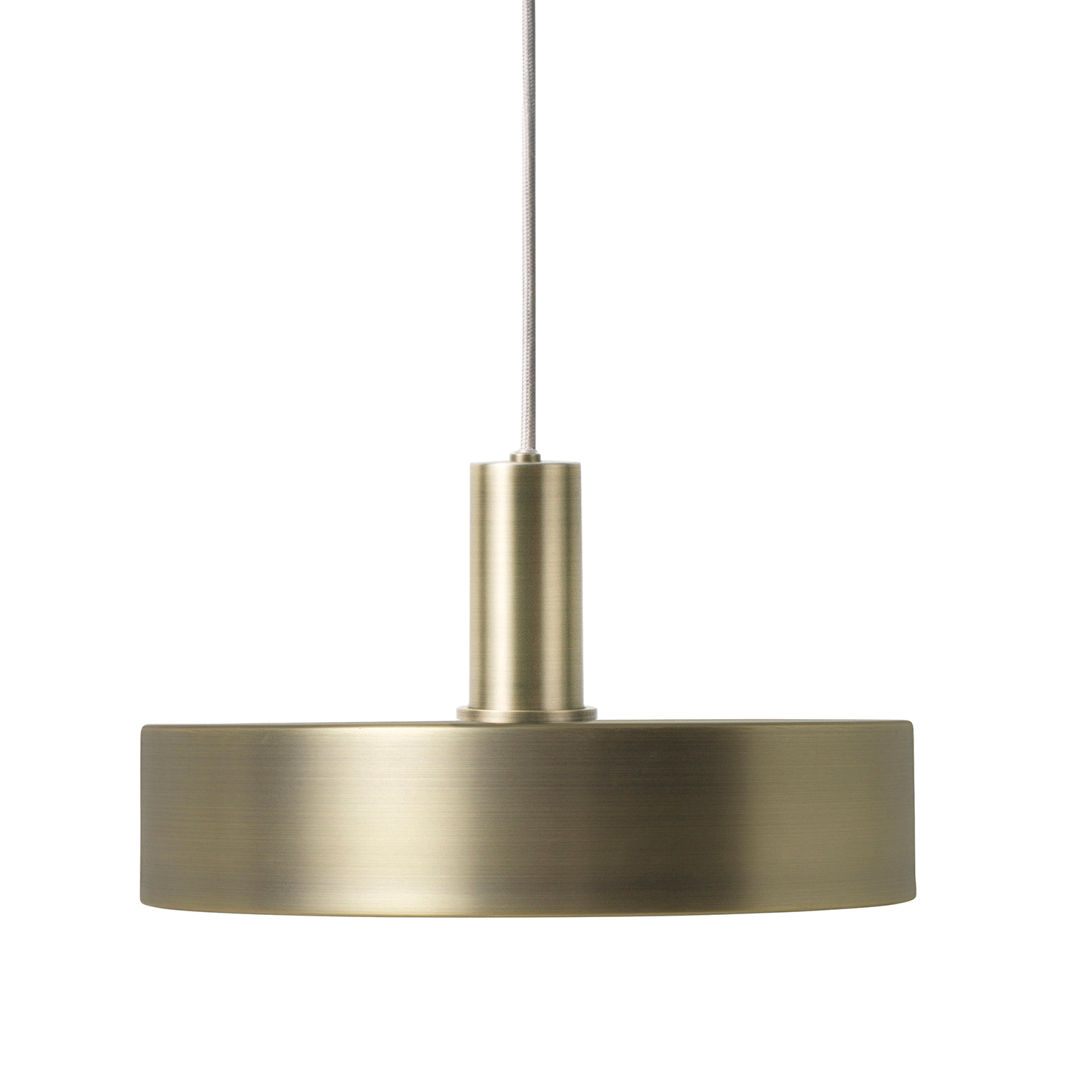 ferm living record lampenschirm messing mit socket low 61727
