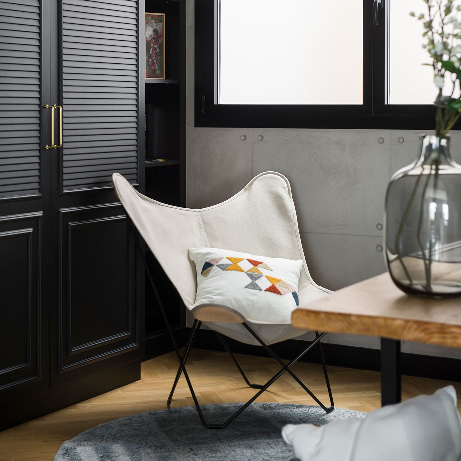 canvas mariposa butterfly chair cuero 67969