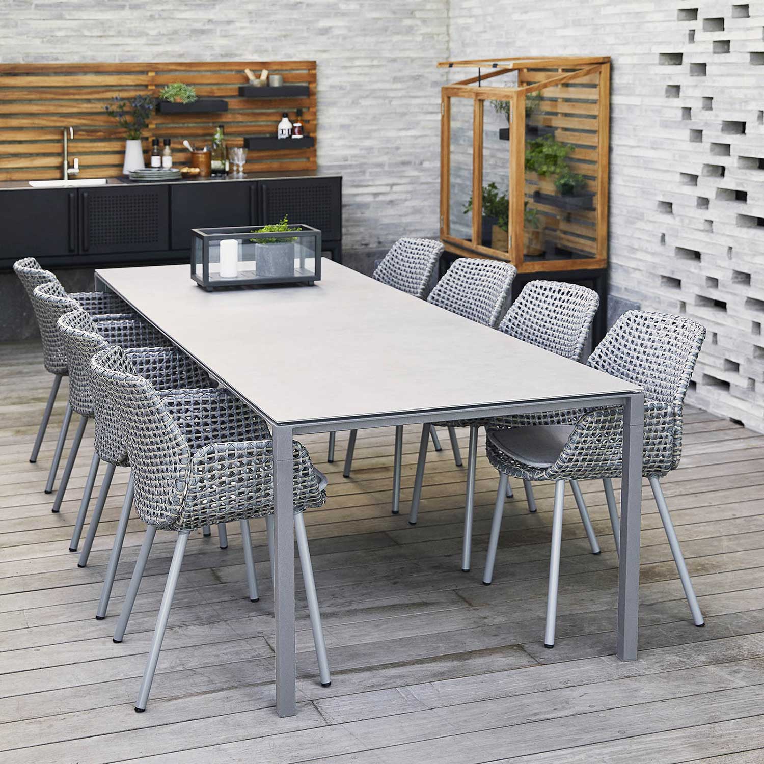 cane line vibe sessel 5406IGT mit tisch 98580