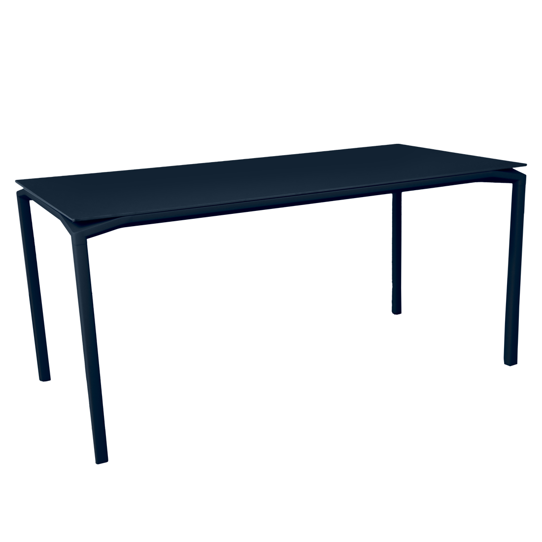 Fermob - Calvi Tisch mit Samtfinish 126x63 cm abyssblau