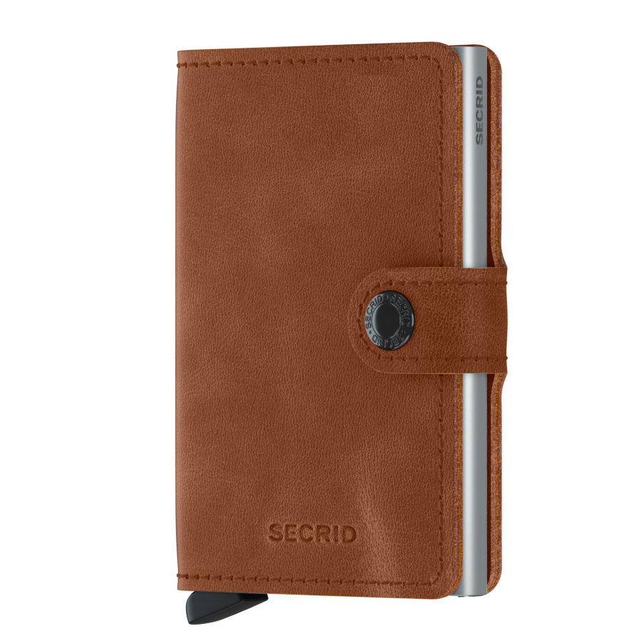 secrid miniwallet MV vintage cognac silver 53414