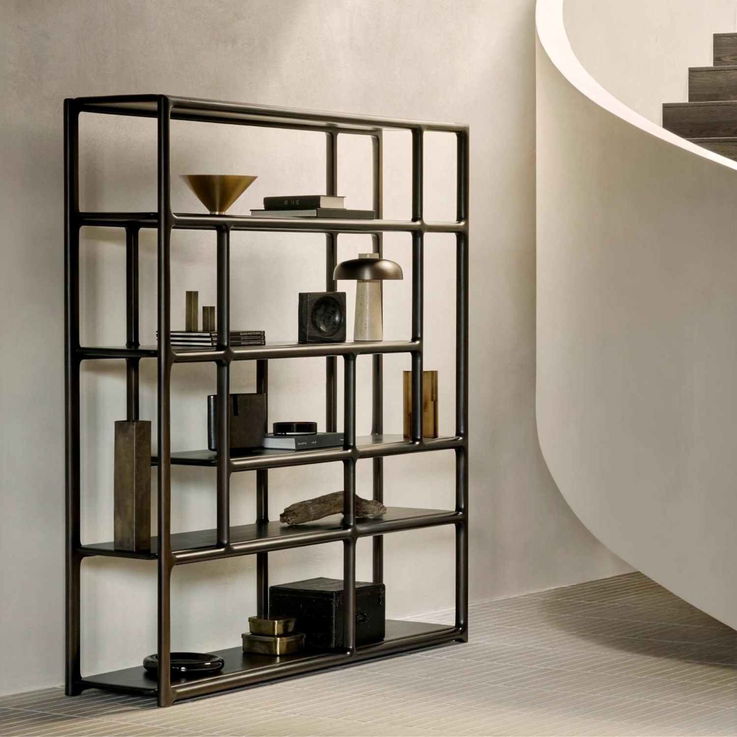 Ethnicraft - Eda Regal 181 x 40 x 188 cm mahagoni rosébraun