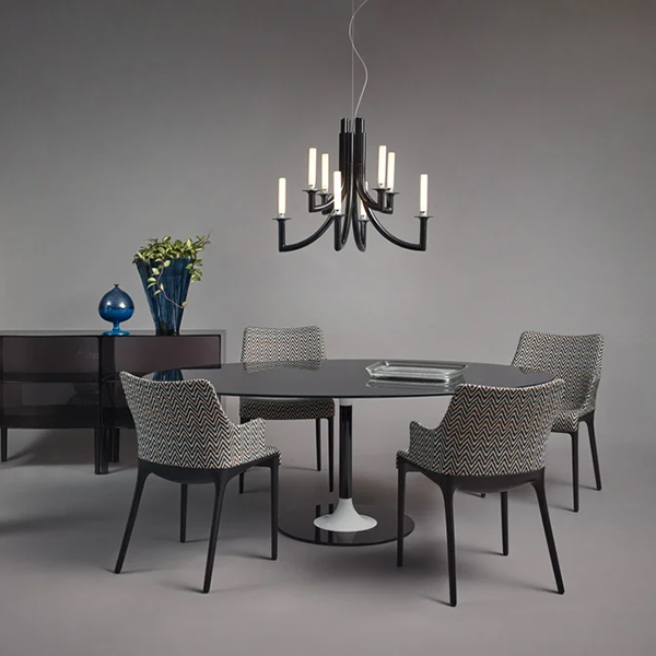 eleganza nia missoni zigzag stuhl mit tisch kartell 102484