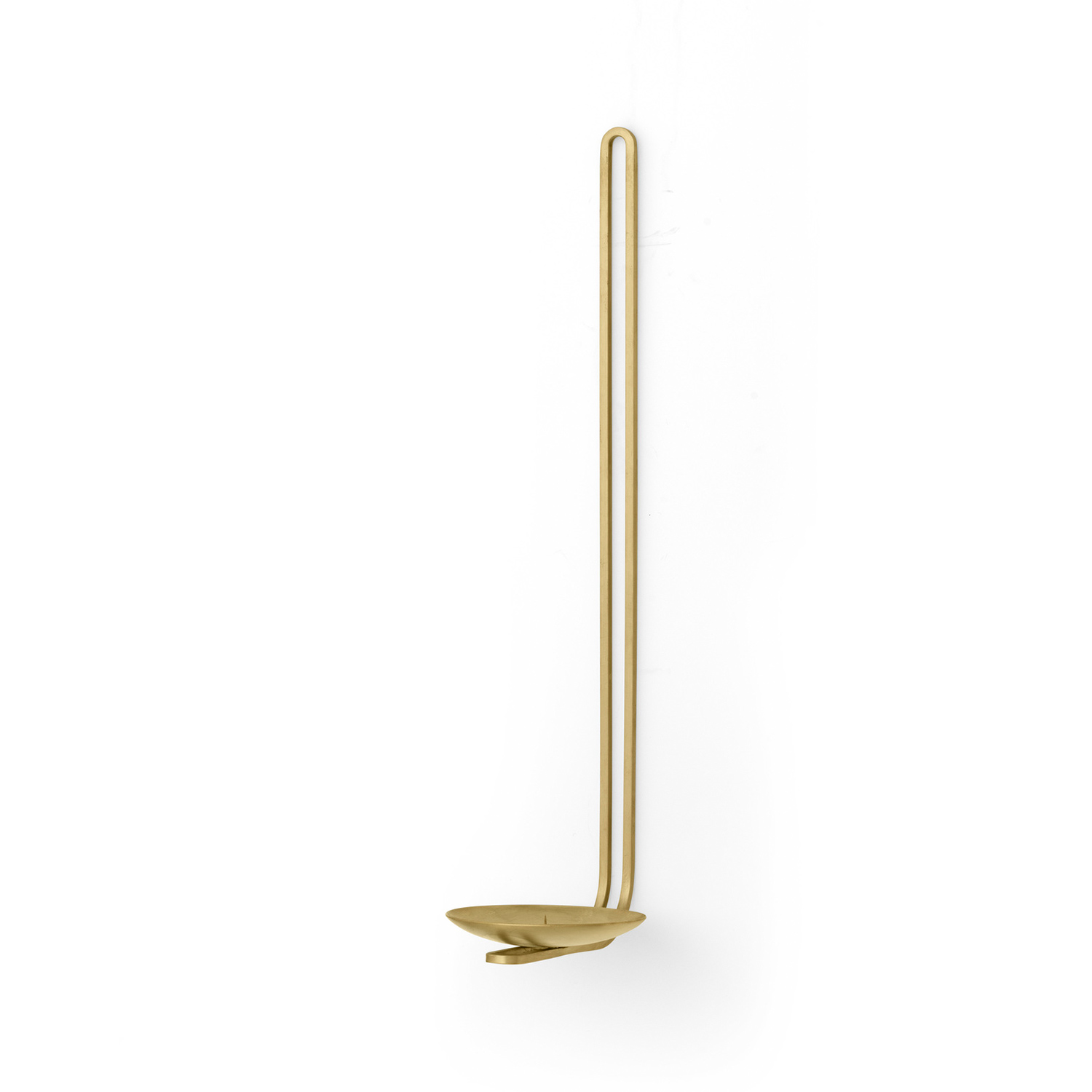 Audo - Clip Kerzenhalter Wand H 34 cm, Messing