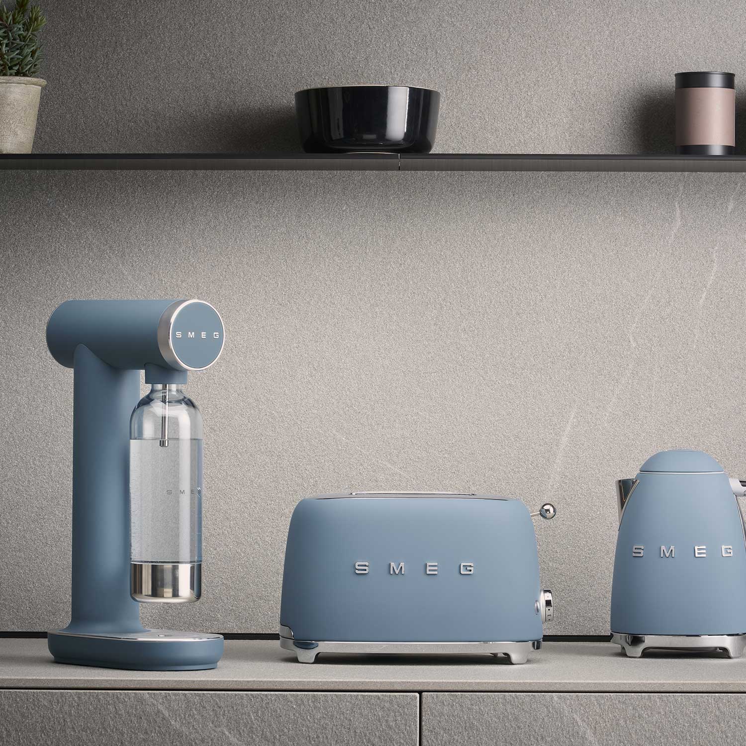 SMEG - Wassersprudler SKC01 schwarz matt