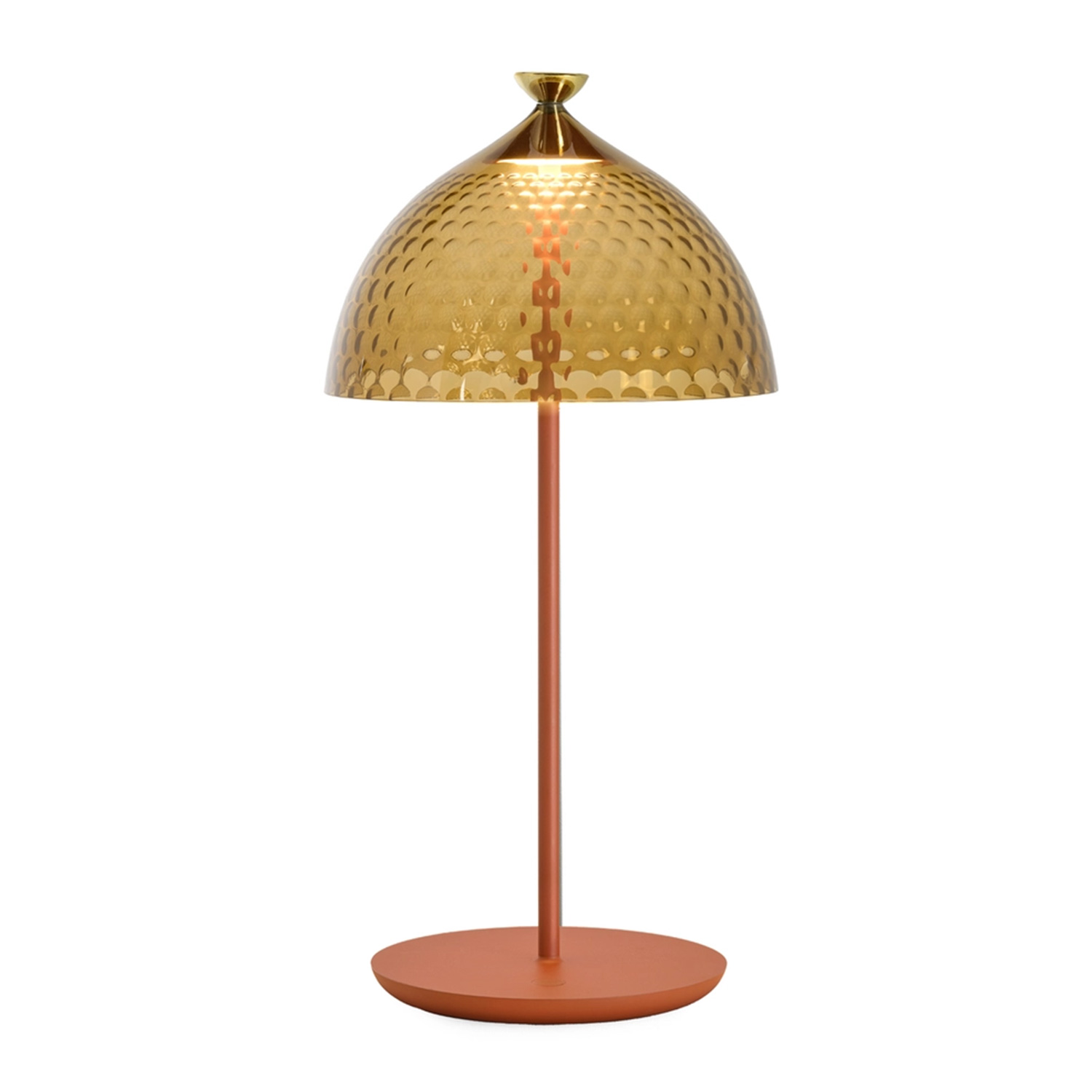 Kartell - Pumo Tischlampe ziegelstein bernstein