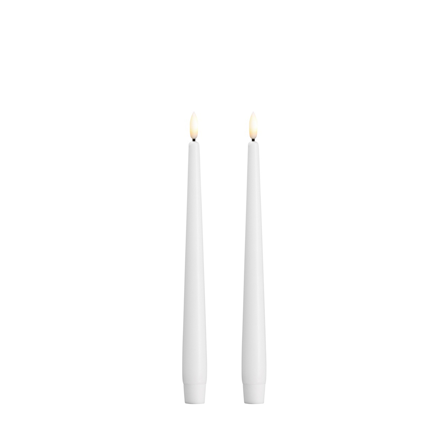 Moods&More - LED- Stabkerzen Ø23x250mm classic white
