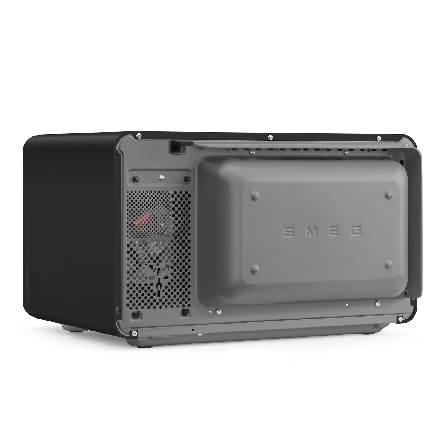 SMEG - Kombi-Mikrowelle mit Air Fry MOC02 schwarz