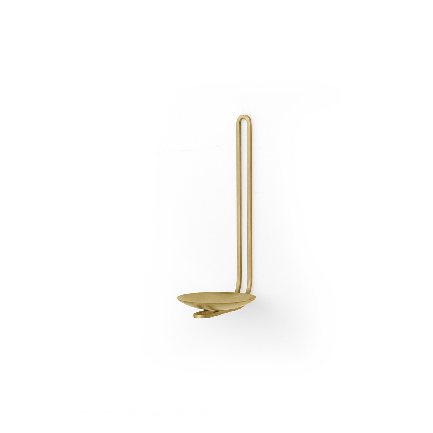 Audo - Clip Kerzenhalter Wand H 20 cm, Messing