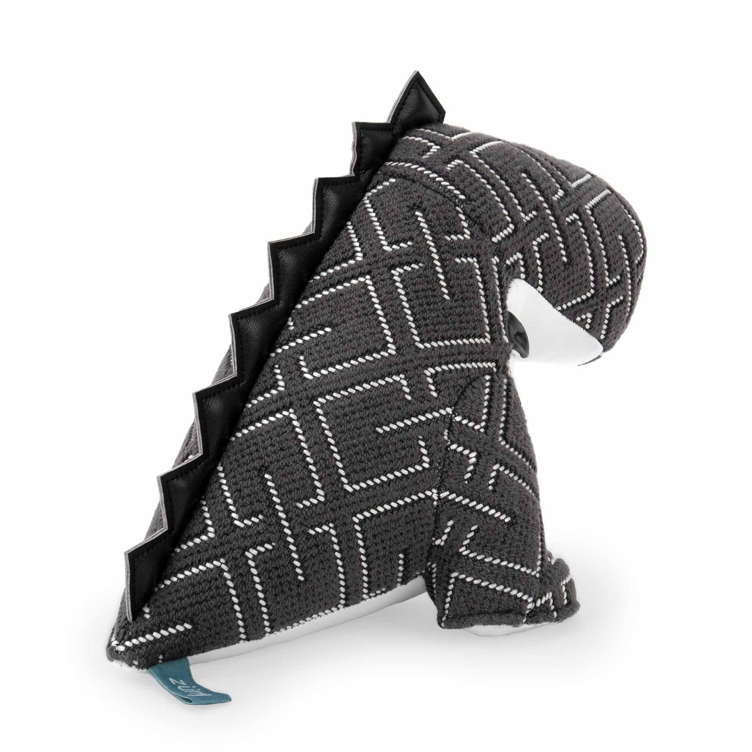 Züny - Buchstütze Dinosaurier Bobo (Kvadrat Grid) dunkelgrau