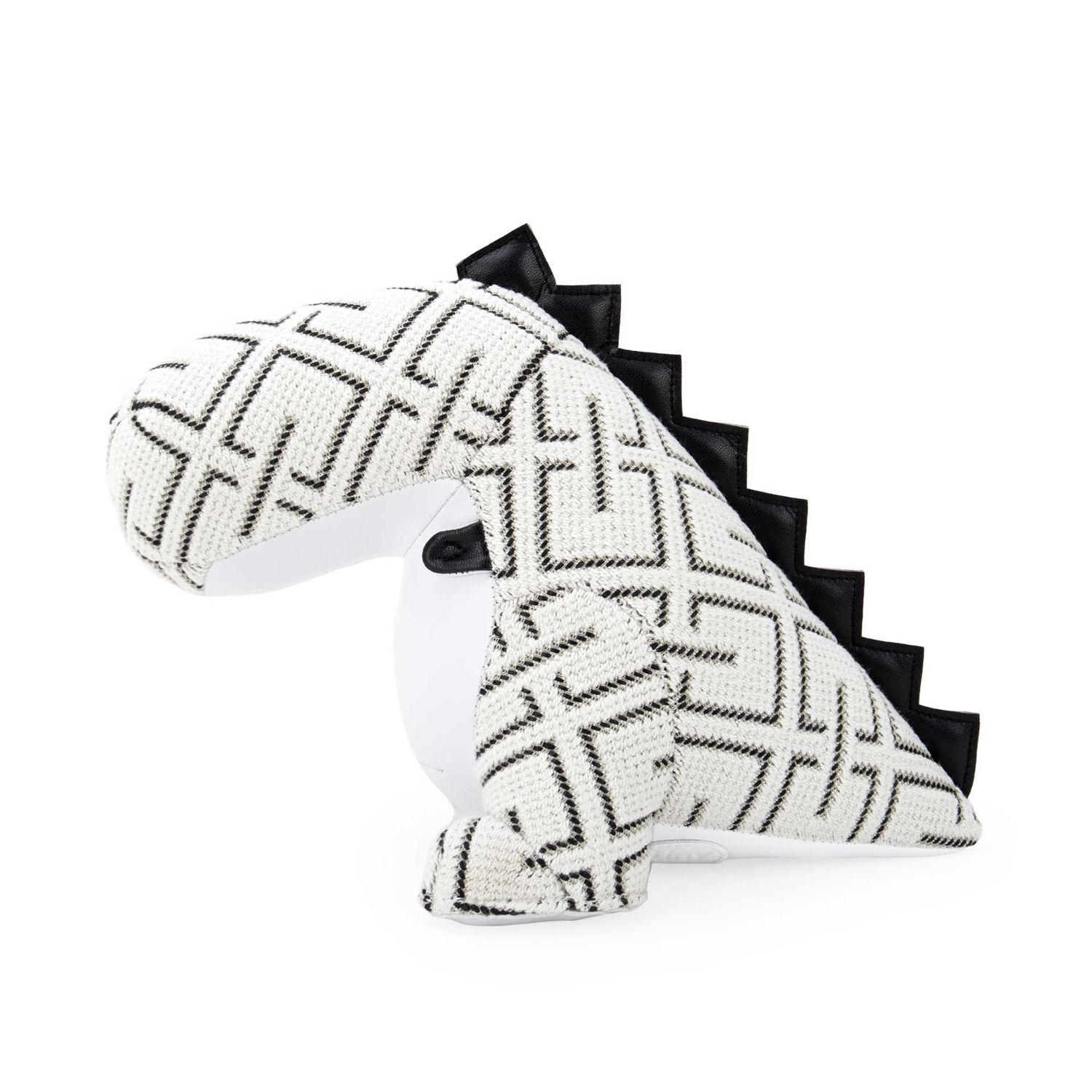 Züny - Buchstütze Dinosaurier Bobo (Kvadrat Grid) weiß