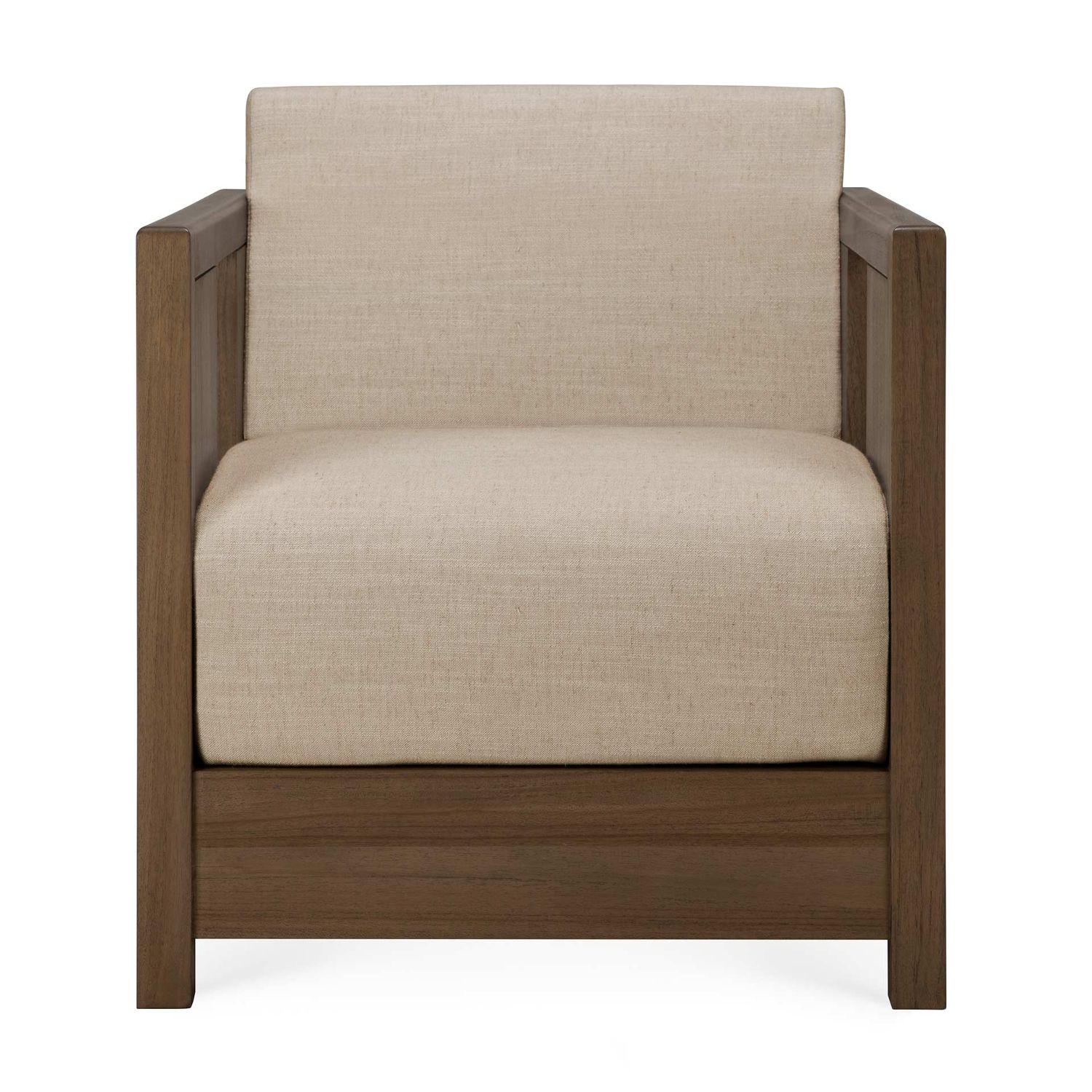 Ethnicraft - Roan Loungesessel teak / Flax Stoff