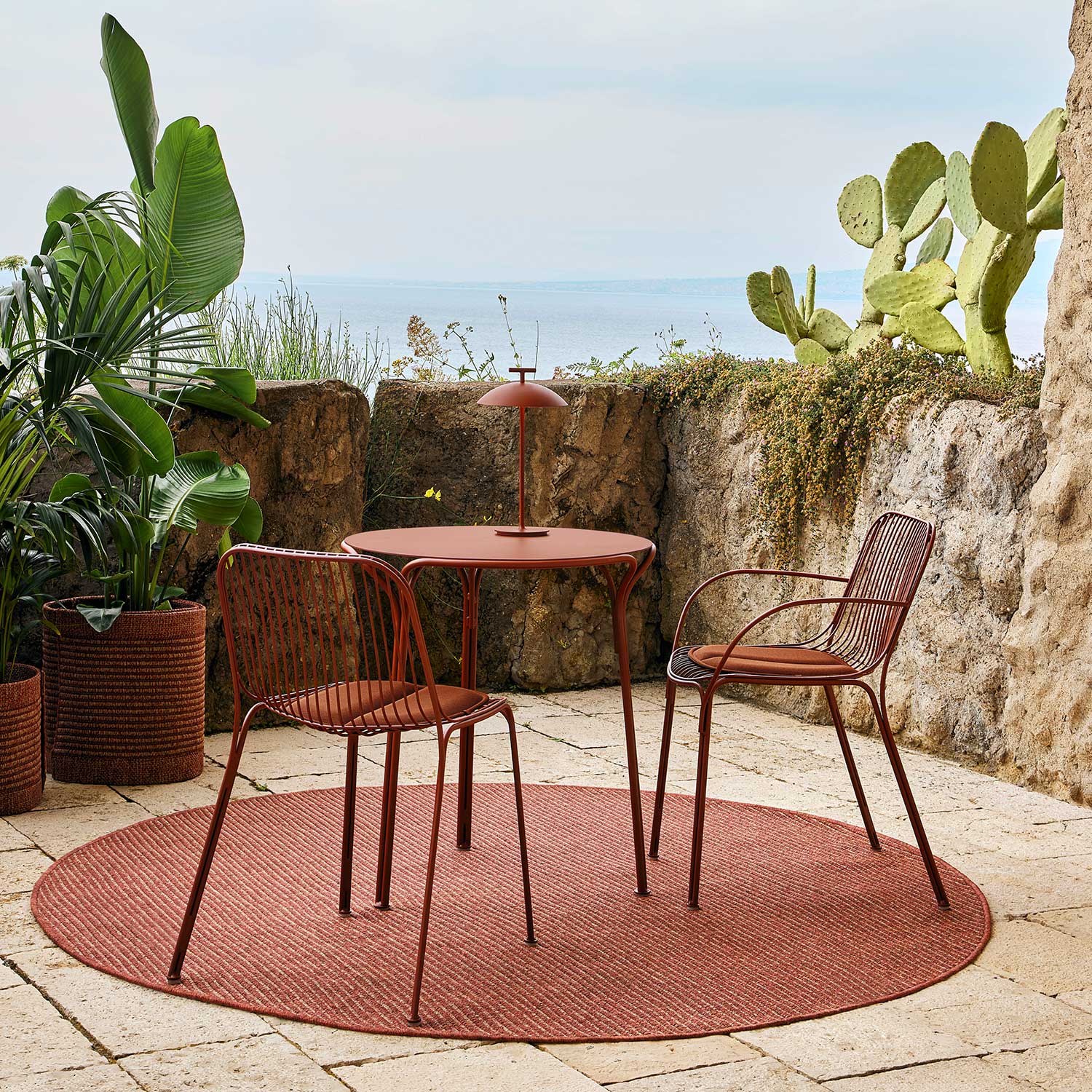 Kartell - Kleo Outdoor-Teppich 155x40 cm grau