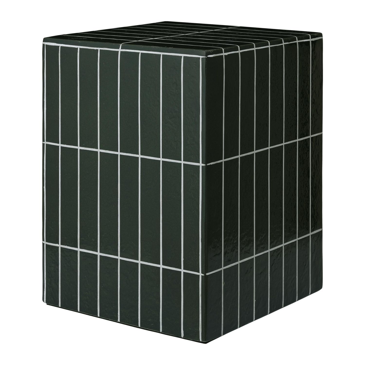 Ferm Living - Pillar Beistelltisch dunkelgrün