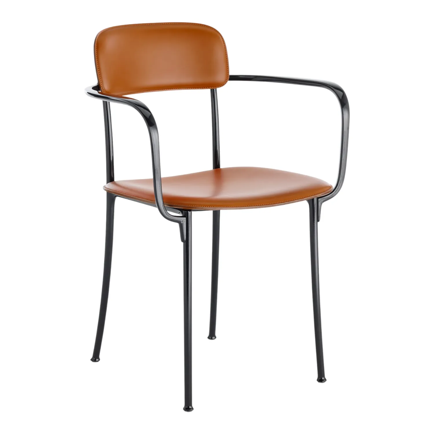 Kartell - Savoia Kleiner Ledersessel Leder/anthrazit