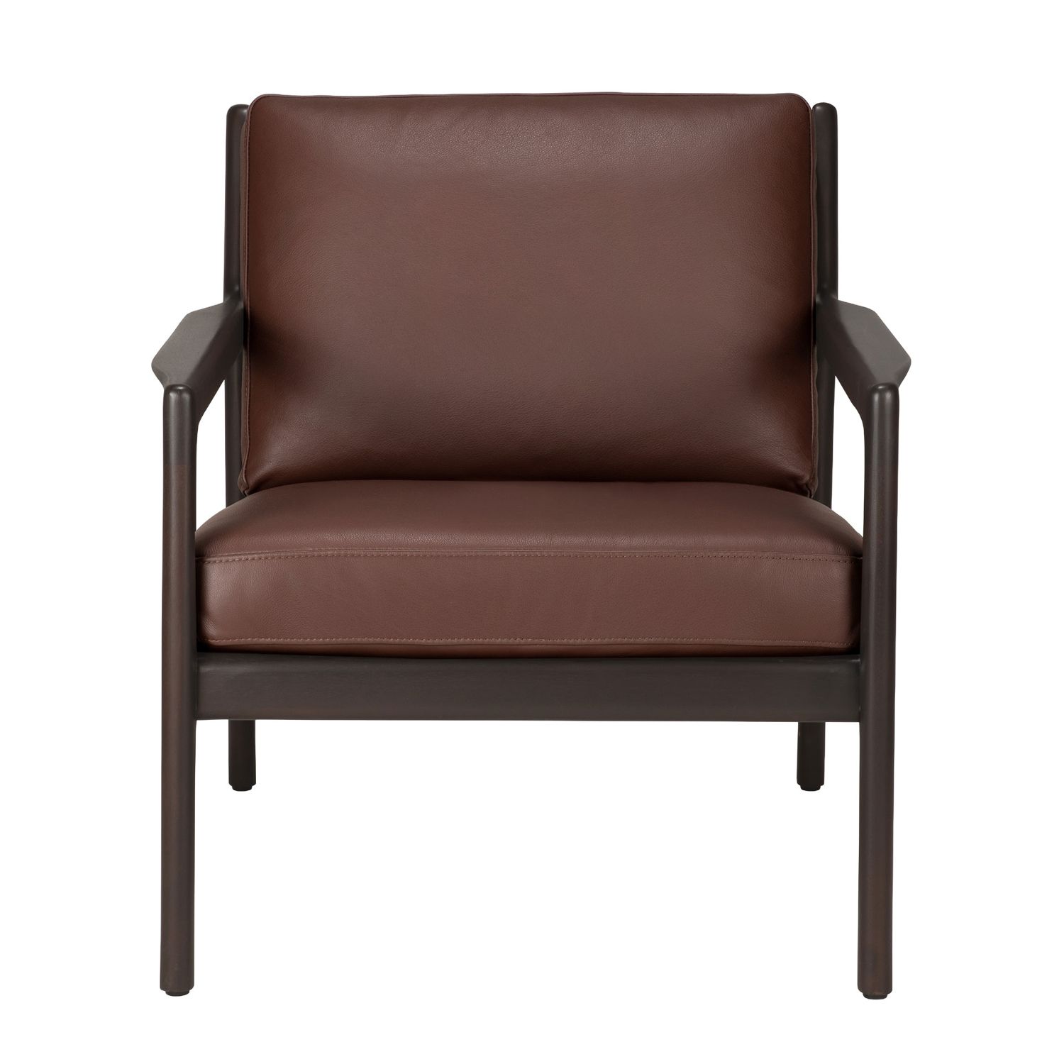 Ethnicraft - Jack Loungesessel Indoor burgund Leder