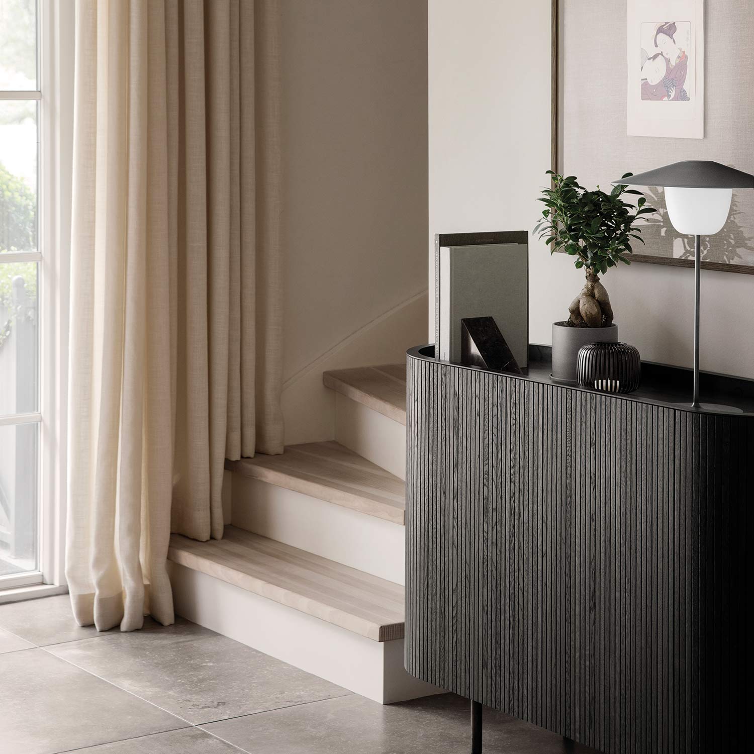blomus ani tischleuchte gray ambiente indoor 82674