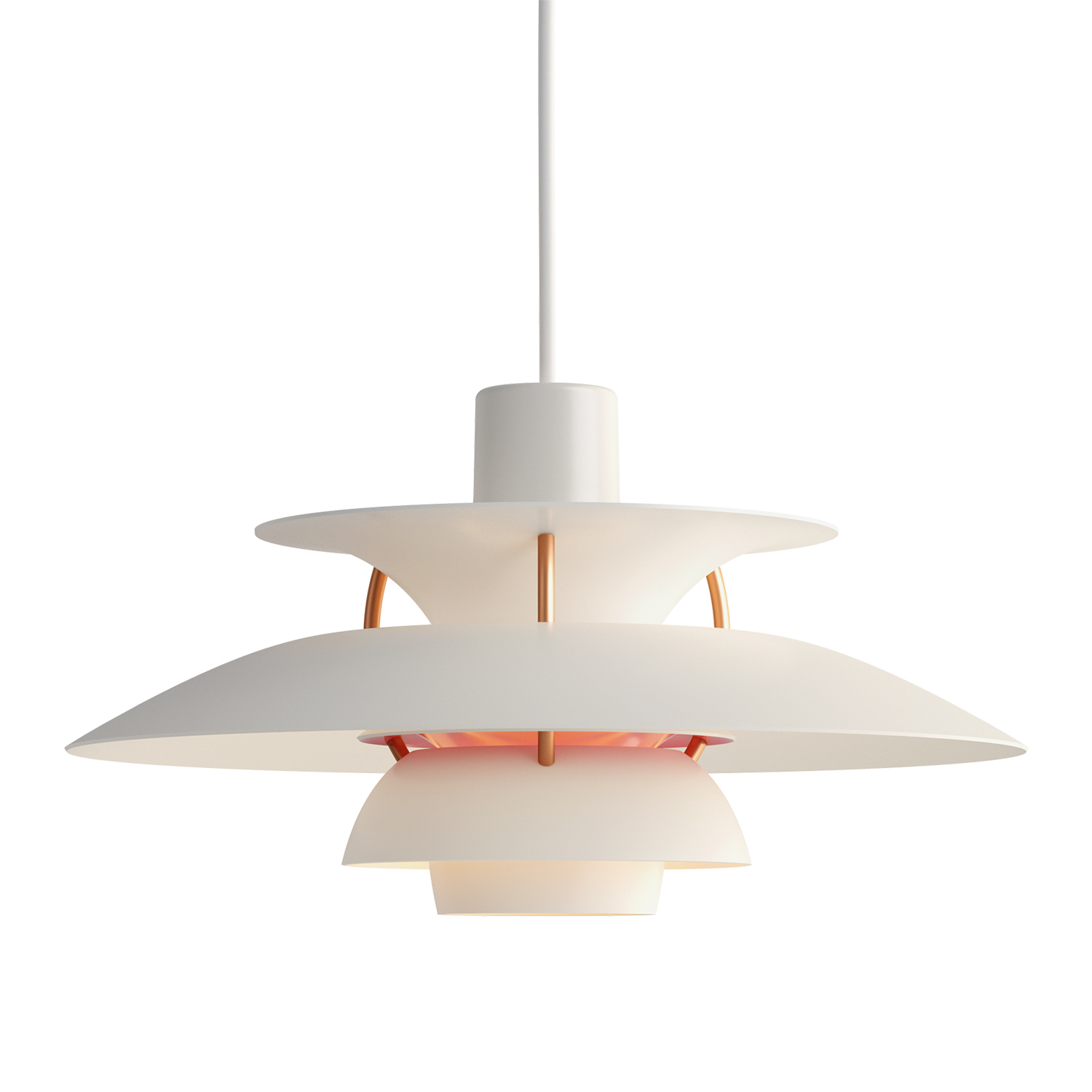 Louis Poulsen PH5 Mini Pendelleuchte modern white 106236
