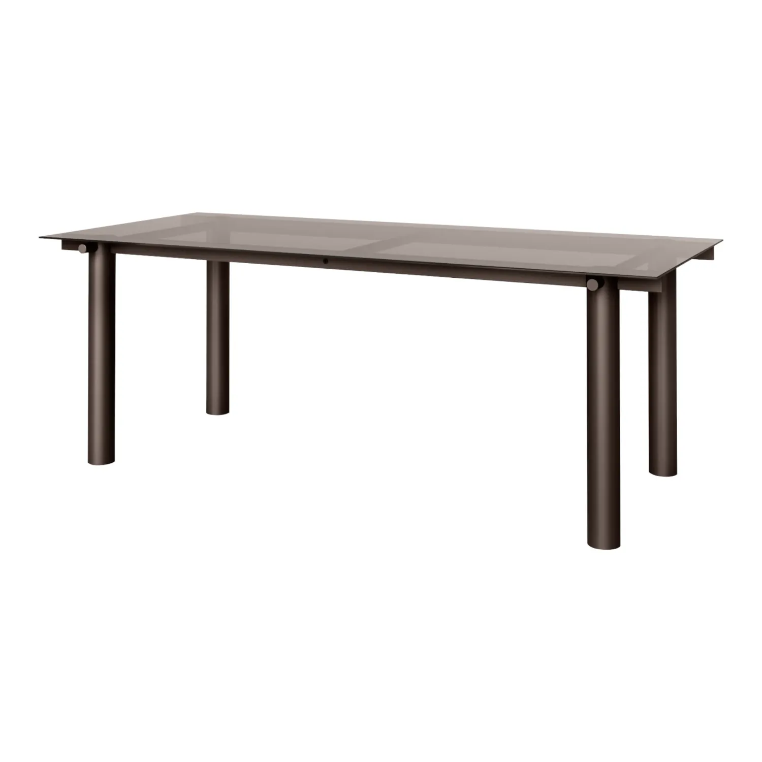 Ferm Living - Atura Tisch 200x90 Dark Chocolate/Glas