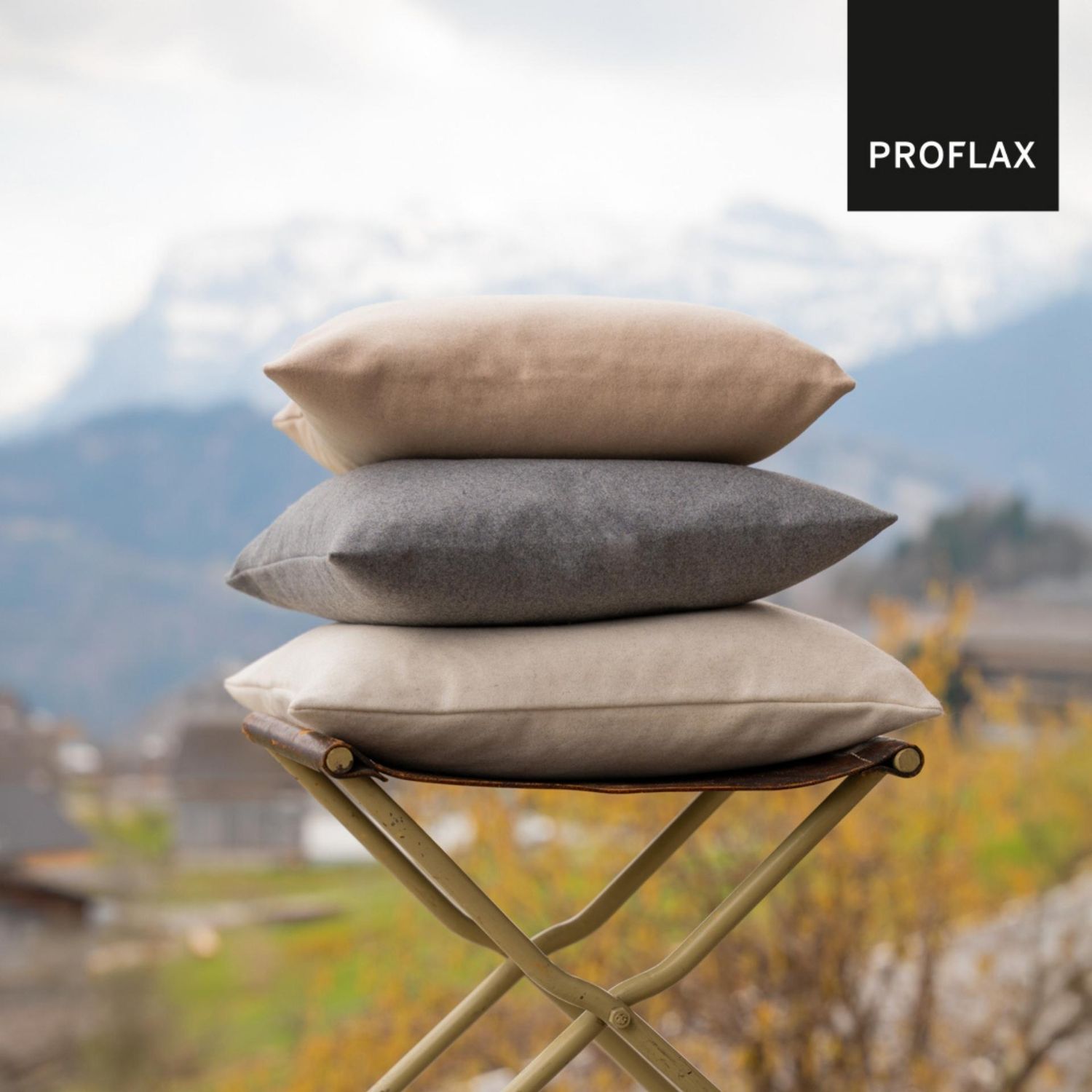 Proflax - Pure Kissenhülle 30 x 50 cm bordeaux